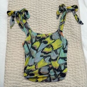 Free People - Multicolor Abstract Print Women's Top